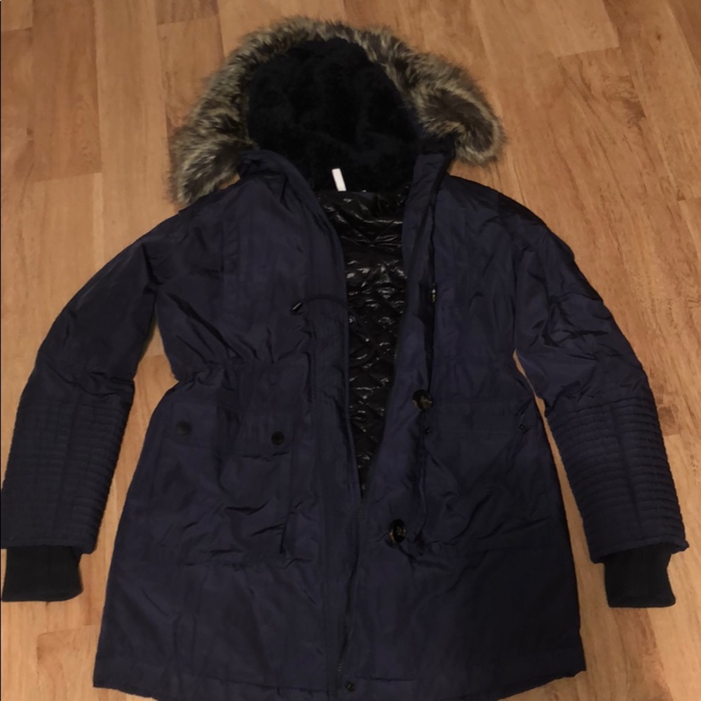 Navy winter coat